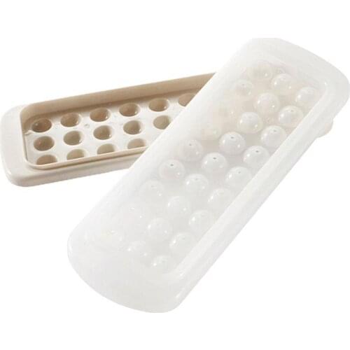 Summer spherical ice tray ice box ice cube tray 27 refrigerator cube with ice ball small ice molds cube round lid spherical O6O5