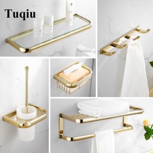 Bathroom Accessories Set Bathroom Shelf,Towel Rack,Towel Hanger Paper holder,Toilet Brush Holder Towel Holder Bath Hardware Set