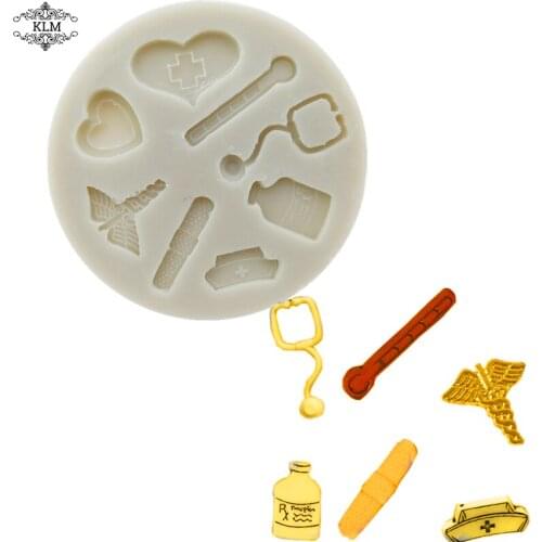 First aid kit resin mold DIY cake decoration tool chocolate sugar mold cake tool cake shop household kitchen supplies KLM