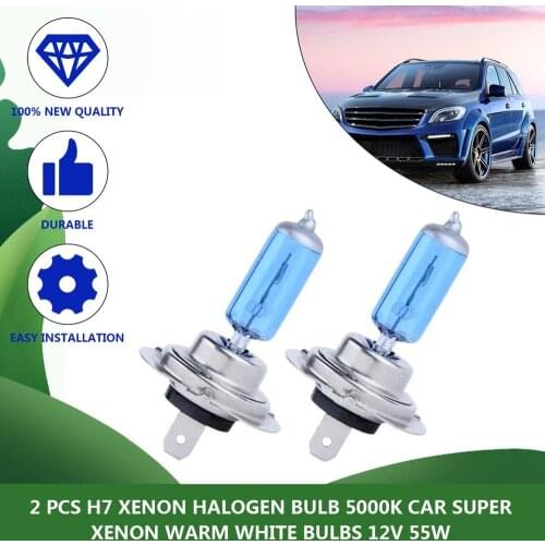 New 2pcs h7 Led 55W Bright Fog Lights Halogen Bulbs Car LED H7 5000K 12V LED Headlight White Lamp Car Headlights Accessories