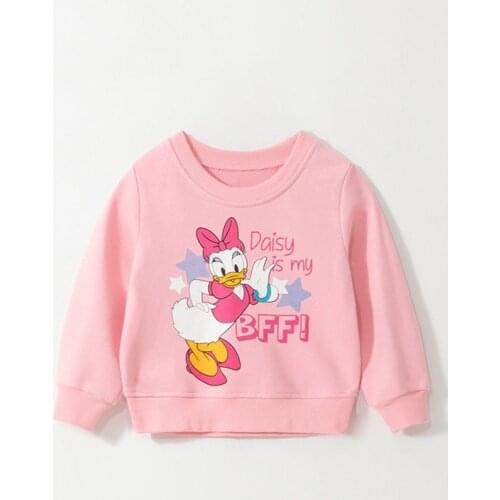 Autumn Kids Clothes Diasy Duck Minnie Mouse Little Girls Sweatshirt Lovely Children Outfits Spring Toddler Children Costume Tops
