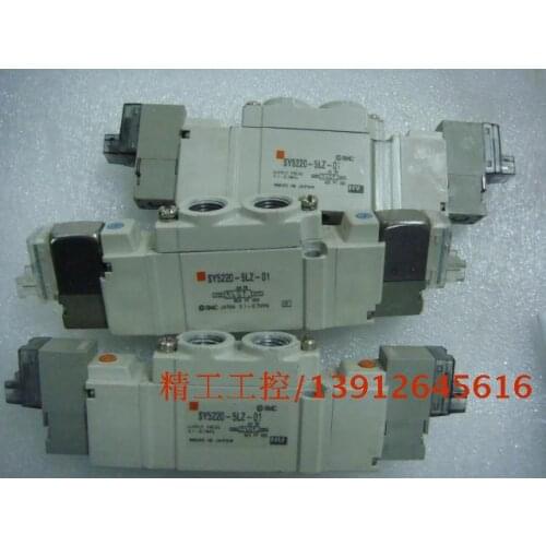 [SA] SMC original two into the new five bit 9 solenoid valve dual electric control SY5220-5LZ-01 spot --3PCS/LOT