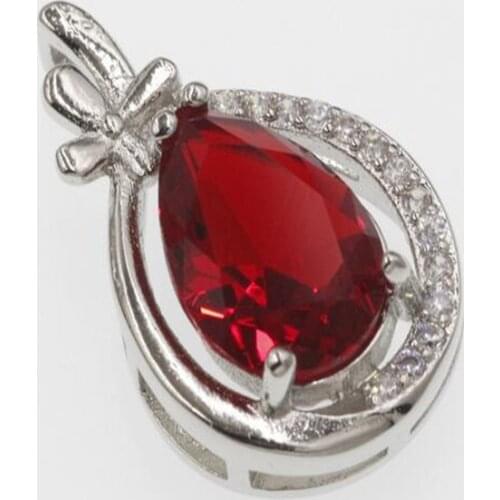 DIY classic heart pendant necklace made with Crystals from Swarovski thin box chain for NEW womens gift #3