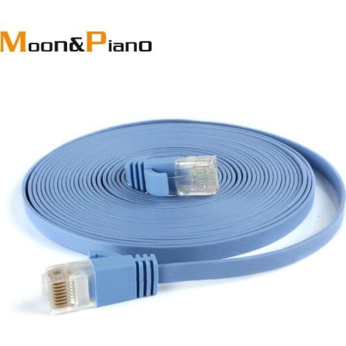 Cat6 Lan Cable UTP CAT 6 RJ45 Network Cord Ethernet Wire 1m 2m 3m 5m 10m Cord for Router Laptop Printer Computer