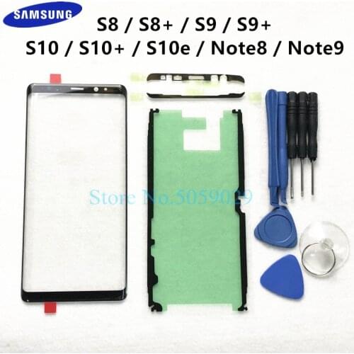 Replacement External Glass For Samsung Galaxy S8 S9 S10 S10e Note 8 9 10+ Plus LCD Display Touch Screen Front Outer Glass Lens