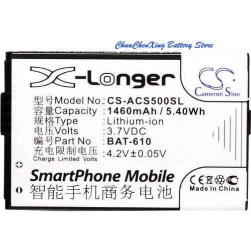 Cameron Sino High Quality Battery BAT-610, BAT-610 (1/CP5/44/62), BT.0010S.006 for Acer Cloud Mobile, CloudMobile S500, S500