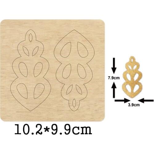 Leaf Strip Hair Clip Handwork Cutting Wooden Mold Hollow Hairpin Wood Dies For DIY Headdress Leather Cloth Paper Crafts 2020 New