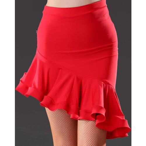 New Latin Dance Skirt Women Costume Lady Latin Dance Skirt Samba Tango Irregular Dresses For Dancing Practice Performamnce