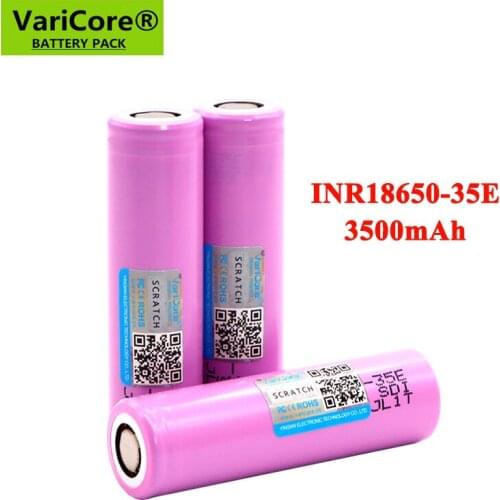 2021 VariCore Original INR18650-35E 3.7V 3500mAh Max 13A Discharge Power Battery For Mobile power,Flashlight batteries