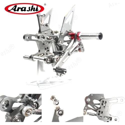 Arashi NINJA ZX10R QS 2016 2017 2018 2019 CNC Adjustable Rearset For KAWASAKI ZX-10R Footrest Foot Pegs Rear ZX1000 ZX 10R