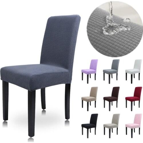 Velvet Chair Cover Stretch for Sitting Room Washable Elastic Chair Hood Seat Covers for Banquet Decoration Party Dinning Chairs