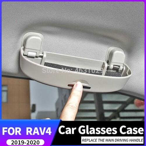 A Little Change Car Sunglasses Glasses Storage Case Box Holder Car glasses case for Toyota RAV4 2019 2020