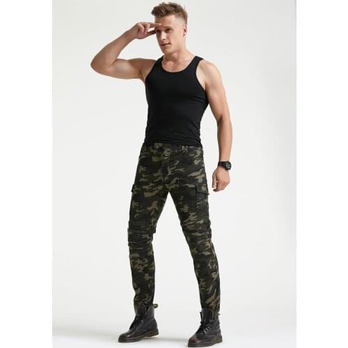 Jeans Casual Motorcycle Pants Army Green Camouflage Jeans Motorcycle Jeans Camouflage Casual Pants Motorcycle Overalls