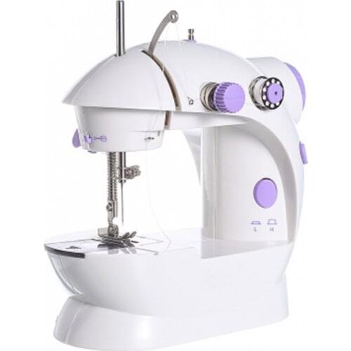 Mini Electric Sewing Machine Set Household Double Thread Sew Machine with Night Light Tabletop Automatic Crafting Mending Tools