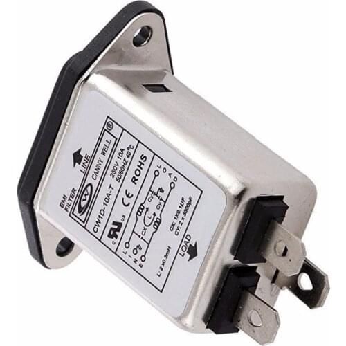EMI RFI Filter AC 250V 10A CW1D-10A-T Suppressor Power Line Noise Filter new