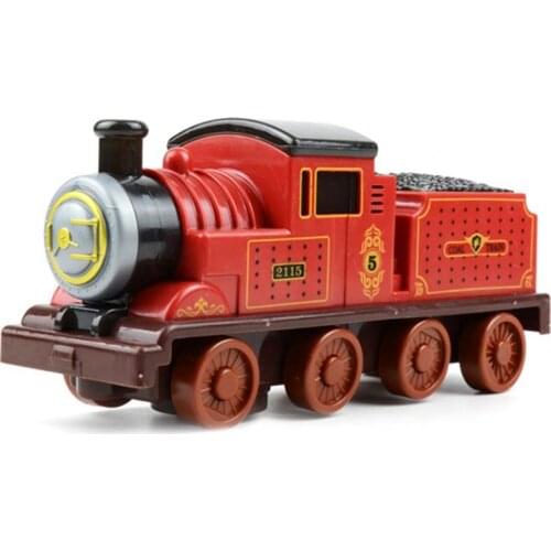 Toy Locomotive Battery Style Universal Driving Sounding Plastic Train Locomotive Toy Steam Train Pull Back One Size Alloy Model