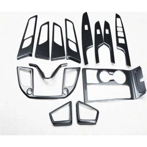 Interior Modification Peach Sequin Decorative Carbon Fiber Protective Stickers For 2015-2018 Hyundai Tucson