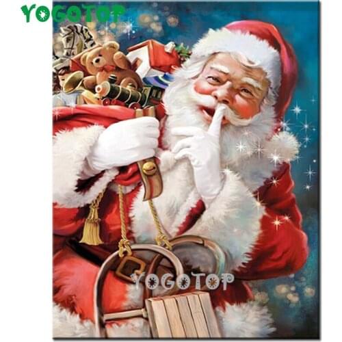 Santa Claus Diy diamond painting 5D full puzzle mosaic rhinestones diamond embroidery mosaic 3d Christmas gift Decor YY4467