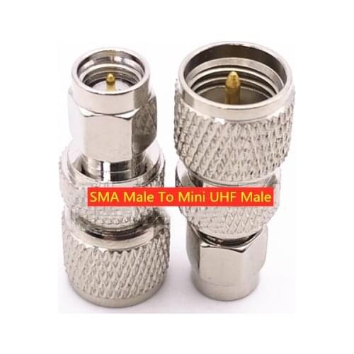 SMA Male To mini UHF Male Coaxial RF Adapter Connectors