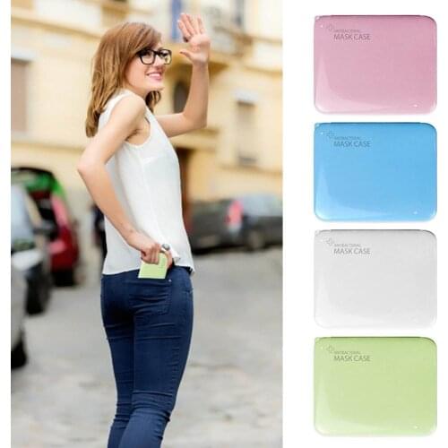 4PCS Portable Dust-proof Box Sealed Bacteriostasis Compact Moisture-proof Mask Organizer Household Face Mask Storage Box