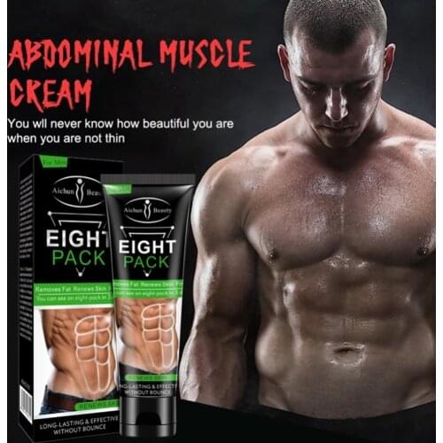 Men Slimming Stronger Muscle Cream Waist Torso Smooth Lines Press Fitness Belly Burning Muscle Fat Remove Weight Loss Cream
