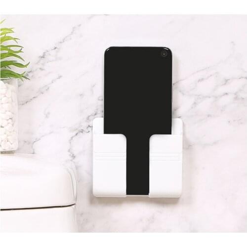 Multifunction Phone Charging Holder Bracket Wall Mount Stand Adhesive Durable Socket Rack Storage Support Hanger For Smartphone