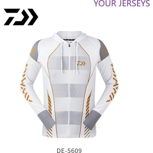 New 2021 Daiwa Performance Fishing Shirt Men UPF 50 UV Sun Protection Quick Dry Mesh Summer Winter Long Sleeve Clothes Pesca