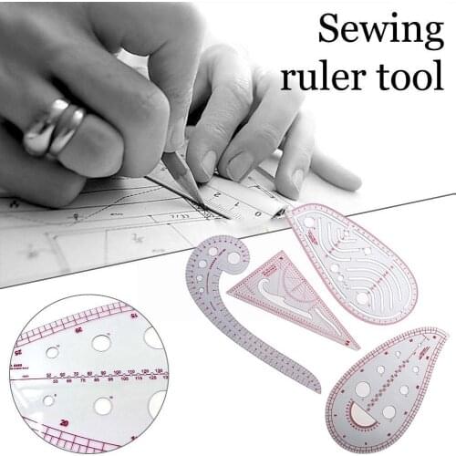 French Curve DIY Sewing Accessories Sewing Tool Set Metric Kit Measure Tool Ruler Pattern Sewing Shaped Dressmaking Curve D N2Z4