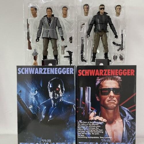 NECA Arnold Schwarzenegger Terminator T-800 Action Figure T-1000 Toy Doll Gift 7inch 18cm