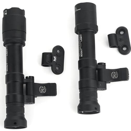 New M640B M640C Tactical Flashlight Surefir Scout Light Hunting Softair Weapon Lights with Side Mount Fit Mlok Keymod 20mm Rail