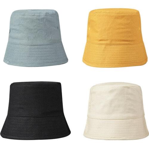 New Trendy Women Foldable Bucket Hat Beach Summer Outdoor Sunscreen Sun Cap hats for women fashion