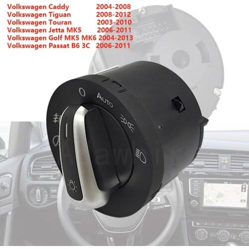 Headlight Fog Lamp Switch For VW Golf MK 5 6 Plus Jetta 3 Tiguan Caddy Passat B6 CC RABBIT 5ND941431B 5ND 941 431B