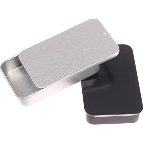 80*50*15mm Portable Pill Box Case Metal Packing Tin Jar Boxes Small Medicine Case Cans Coin Headphones Travel Pill Box
