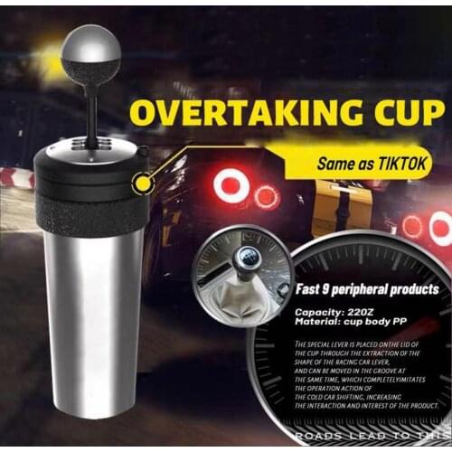 650ml Water Cup Attractive Portable Plastic Gear Shift Long Shape Drinking Glass for Daily Use Student Gift Travel Storage Cup