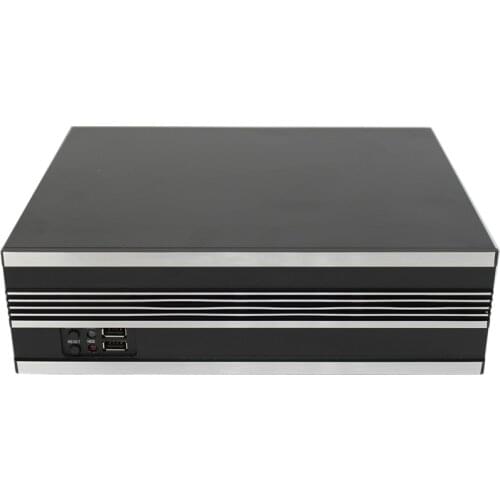 Industrial control small chassis I, TX aluminum panel, Mini industrial computer host, Home HTPC horizontal flex power supply