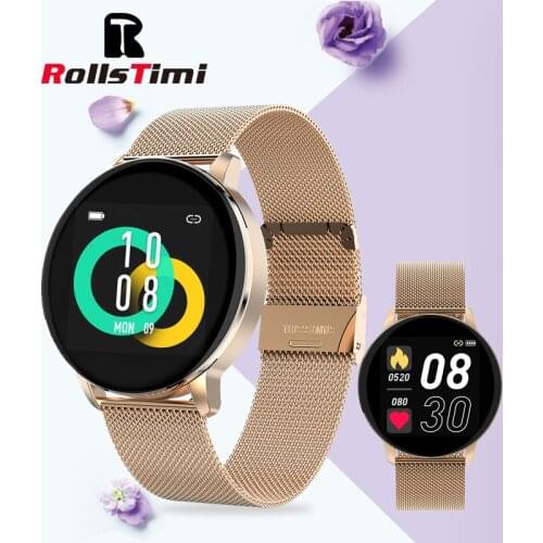 Rollstim Women Smart Watch Real-time Bluetooth call Weather Activity Tracker Heart Rate Monitor Sports Ladies Smart Watch Men