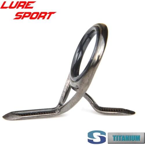 Titanium Gunsmoke Color Frame SIC Ring 2pcs HUTiXQRSG Guide Rod Building Component Pole Repair DIY Accessory Seaguide