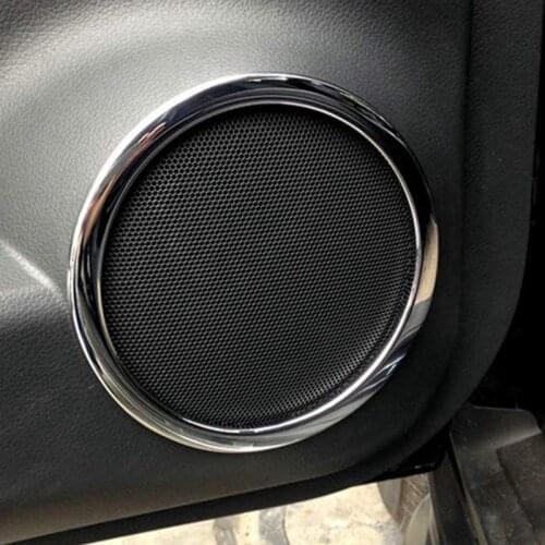 Car Interior Frame Speaker Box Plated Ring for Nissan X-Trail 2014 2015 2016 2017 2018 2019 Chrome