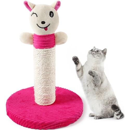 Funny Pet Toys Cat Plush Scratcher Training Sisal Toy Pet Squeaky Toy Cat Interactive Training Scratching Toys Pet Supplies