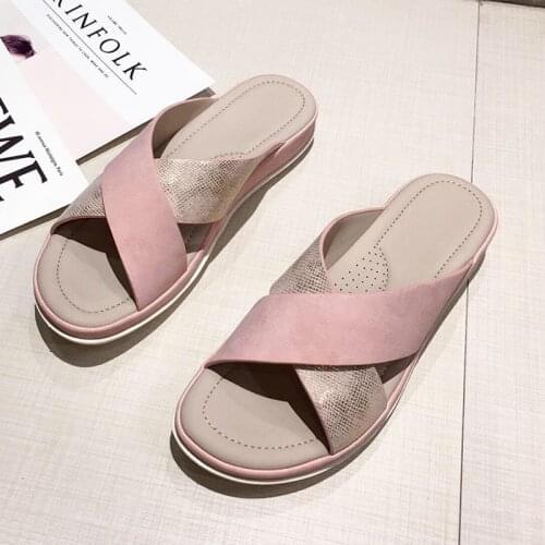 Women sandals summer flat pearl sandals flip flops rome shoes string bead slippers mujer gladiator sandalias sapatos femininos