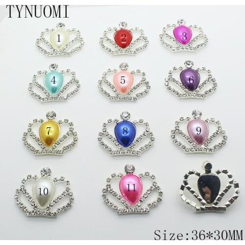 10pcs/lot36*30MM Rhinestone Button Sewing Pearl Decoration Accessories DIY Craft Decoration Embellishment Buckle