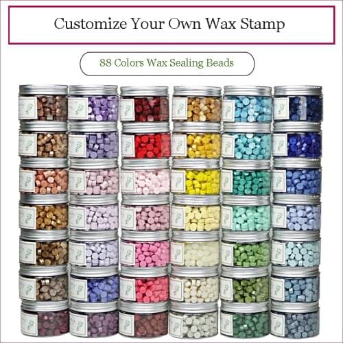 190 pcs Octagon Sealing Wax Beads Stamp Sealing Wax Seal Vintage Wax Seal Stamp Bead For Envelope Wedding Wax Seal Spoon