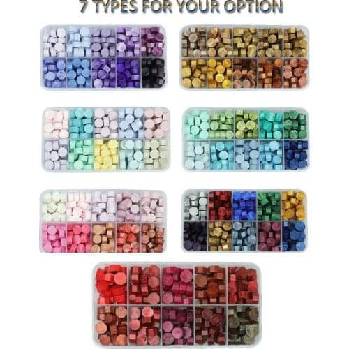 200pcs Sealing Wax Seal Stamp Color Wax Beads For Diy Lovers Craft Gift Wedding Invitation Envelop Gold Stamper Vintage Craft