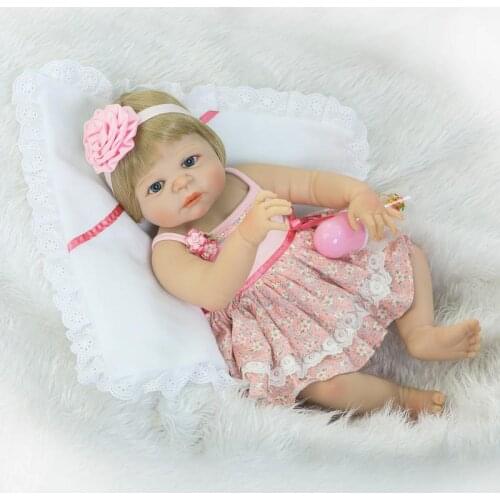 52CM Full Silicone Dolls Fashion Reborn Baby Alive Doll for Girls Realistic Reborn Baby Born Doll Educational Toys for Children