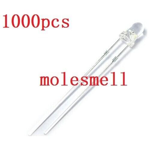 Free shipping 1000pcs LED 3mm 940nm IR Infrared Emitting Diode Round Tube Light Lamp Water Clear Emitter Emission