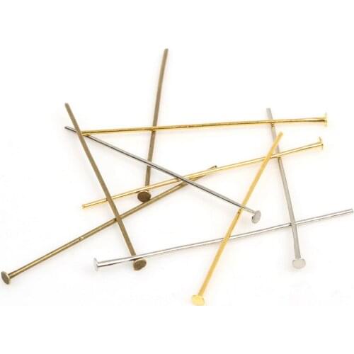 New arrival Approx 220pcs/lot Eye Pin Findings Antique Bronze Plated 45MM Jewelry Findings ,Yiwu FZB007-19