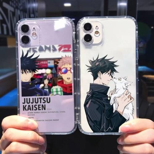 Jujutsu Kaisen Satoru Gojo anime Phone Case Transparent soft For iphone 5 5s 5c se 6 6s 7 8 11 12 plus mini x xs xr pro max