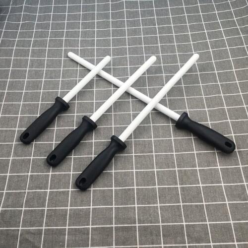Ceramic sharpening sticks slaughtering knife sticks professional handheld cylindrical knife sharpener musat household kitchen
