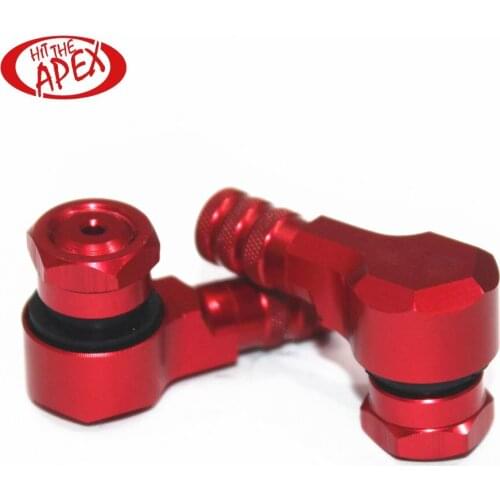 CNC Tire Valve 2pcs 11.3mm Aluminum Universal Motorcycle Tire Stem Valve Caps 90 Degree