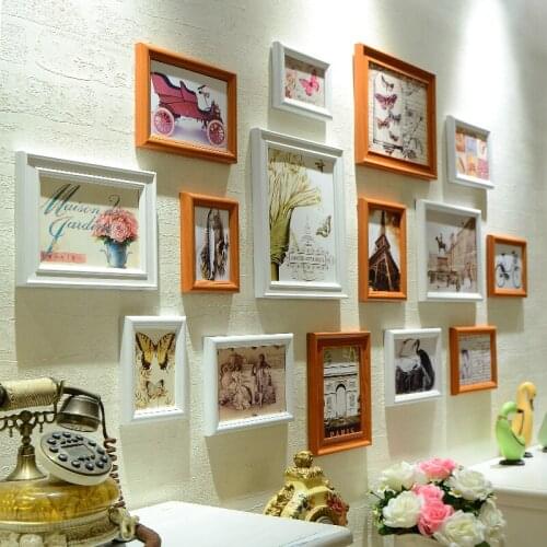 Compound wood photos of wall fashion high quality photo wall photo frame combination 15